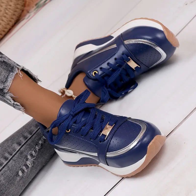 Breathable Thick Soled Casual Sneakers 4001 - TUZZUT Qatar Online Shopping