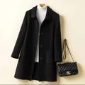 Cross-border Autumn/Winter Womens Mid-length New Korean Coat B-206079