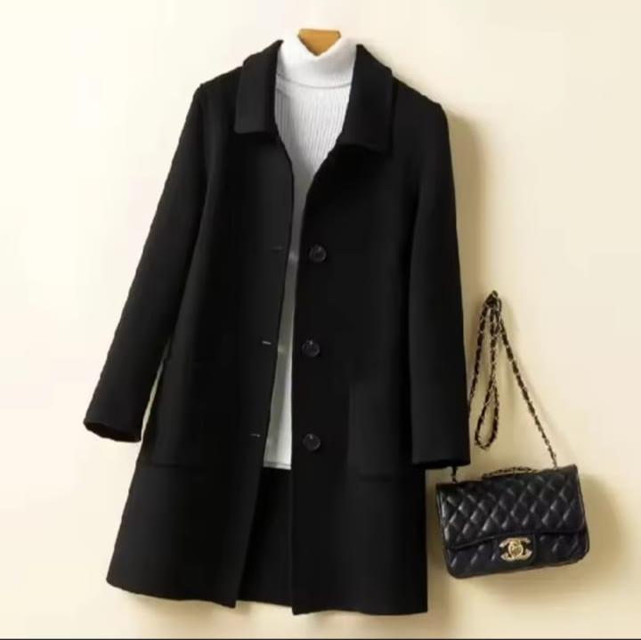 Cross-border Autumn/Winter Womens Mid-length New Korean Coat B-206079