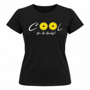 Women’s Black “COOL” Yellow Daisy Print T-Shirt SDR 40047 - L