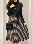 Women's Long Sleeve Sweater Dresses 478258 - TUZZUT Qatar Online Shopping