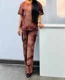 Trendy Women Summur 2pc Crop Co-ord Set TZ905 - TUZZUT Qatar Online Shopping