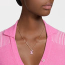 Pink Swan Pendant Rose Gold Necklace DN2065 - TUZZUT Qatar Online Shopping