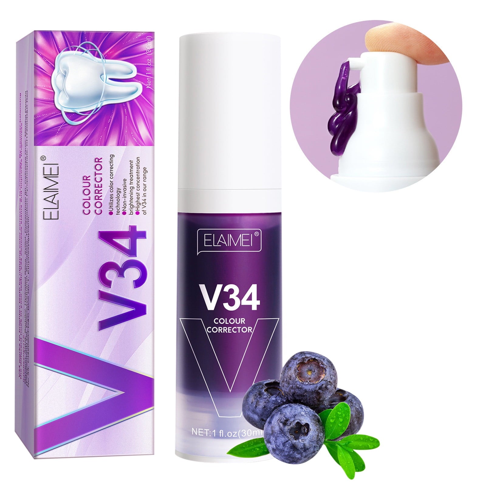 V34 Sensitive Teeth Whitening Toothpaste 30ml V34 Sensitive Teeth Whitening Toothpaste 30ml