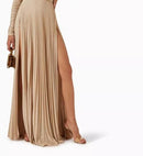 Long Sleeved Plunging V-neck Maxi Dress MD1009 - TUZZUT Qatar Online Shopping