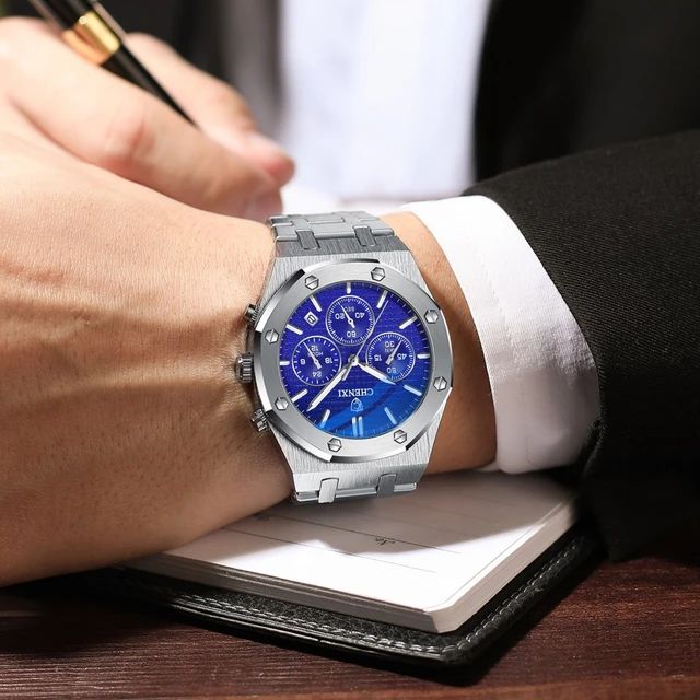 CHENXI 948 Fashion Business Top Luxury Brand Quartz Watch Men Stainless Steel Waterproof Wristwatch Relogio Masculino W31254 - Tuzzut.com Qatar Online Shopping