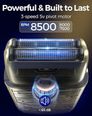 Electric Razors for Men - Compact Foil Shaver with 3 Adjustable Speed - TUZZUT Qatar Online Shopping