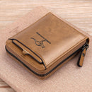 Large Capacity Leather Wallet with Zip B1004 - TUZZUT Qatar Online Shopping