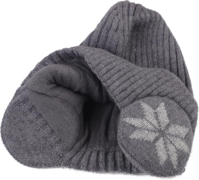 Winter Beanie Hat for Men Women Warm Knitted Cap Ear Protection Head Cap B199372 Winter Beanie Hat for Men Women Warm Knitted Cap Ear Protection Head Cap B199372