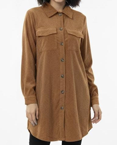 Corduroy Long Shirt Dress 5993 Corduroy Long Shirt Dress 5993