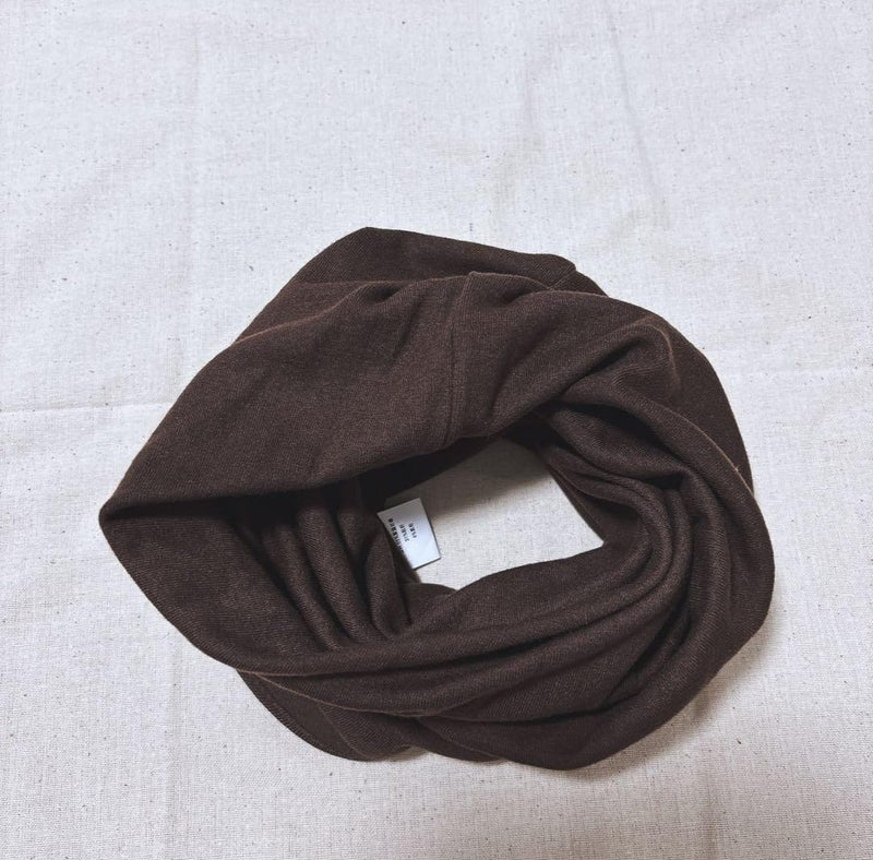 Women's knit hat, headband, neck warmer with brim, brown S4566459 - TUZZUT Qatar Online Shopping