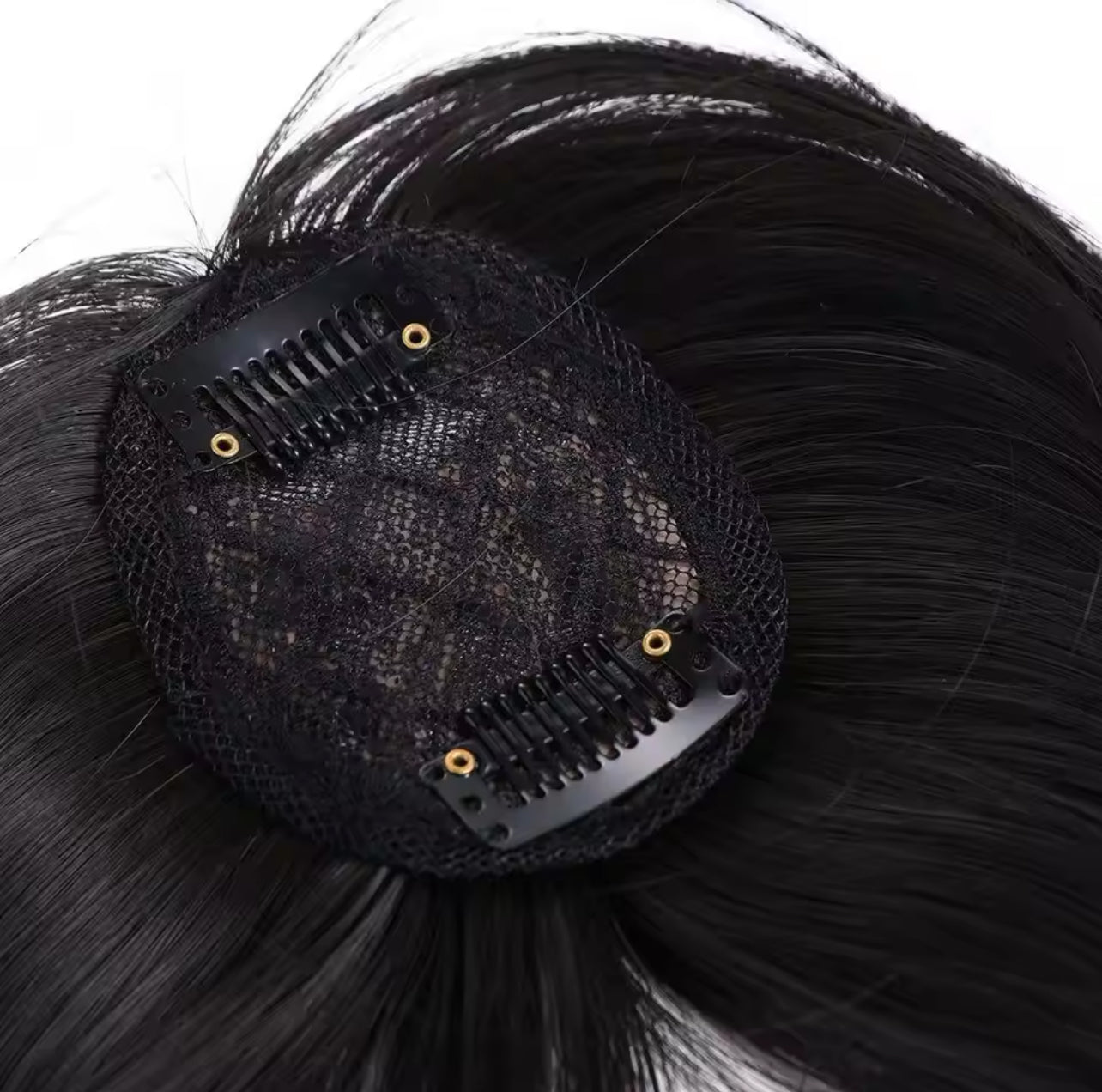 Replacement Fake Bangs 3D Air Bangs Synthetic with Toupee Top Hair -FSLH-4# Replacement Fake Bangs 3D Air Bangs Synthetic with Toupee Top Hair -FSLH-4#