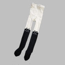 cotton blend tights / cat cartoon print knit - TUZZUT Qatar Online Shopping
