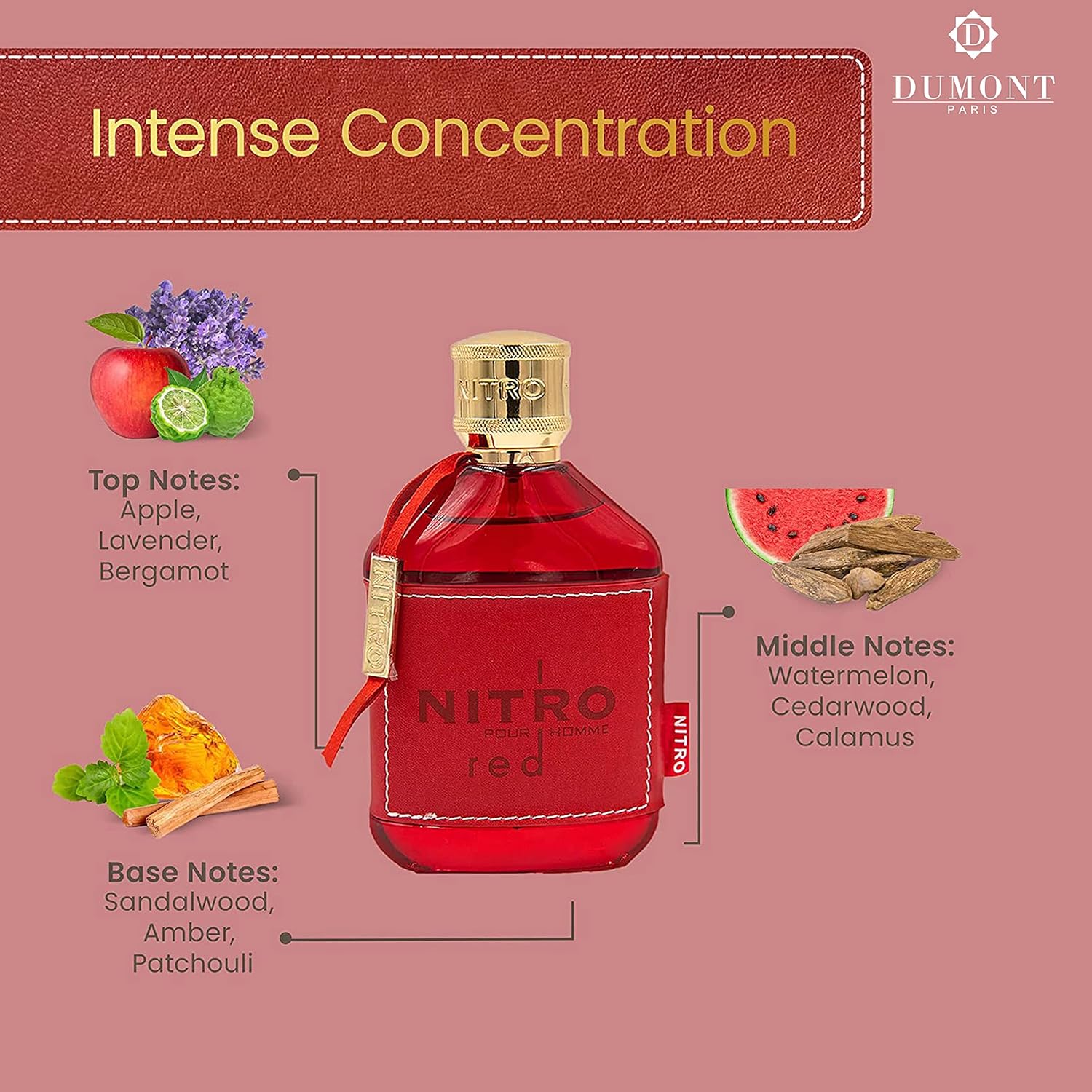 DUMONT NITRO RED EDP 100ml - FOR MEN DUMONT NITRO RED EDP 100ml - FOR MEN