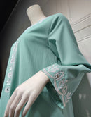 Muslin Dress with Pure Scarf Women Abaya 427188 L - TUZZUT Qatar Online Shopping