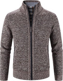 Men's Full Zip Flannel Lining Cardigan MC885 - TUZZUT Qatar Online Shopping