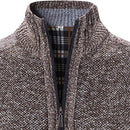 Men's Full Zip Flannel Lining Cardigan MC885 - TUZZUT Qatar Online Shopping