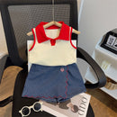 2 Pcs Girls Pants Suit  5-6Y 552251 - TUZZUT Qatar Online Shopping