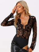 Women's Long Sleeve Bodysuit Clubwear S4976576 - TUZZUT Qatar Online Shopping