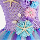 Cute Mermaid Tutu Dress with Coral Starfish Appliques Off Shoulder Fancy Princess Dress Toddler Birthday Party Puffy Gown    S3686371 - TUZZUT Qatar Online Shopping