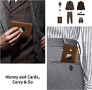 AirTag Wallet - Premium Leather Card Holder RFID Blocking Smart Wallet with AirTag Case - Tuzzut.com Qatar Online Shopping