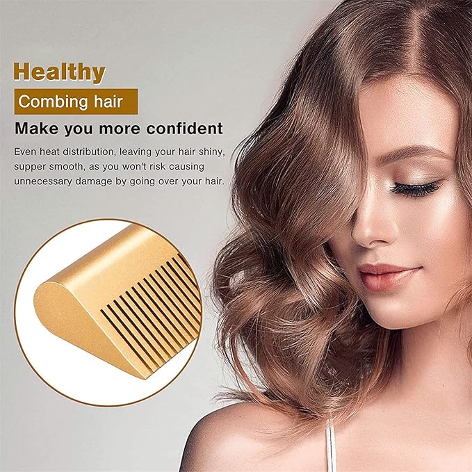 Gold Ceramic Professional Straightening Comb 176804 Gold Ceramic Professional Straightening Comb 176804