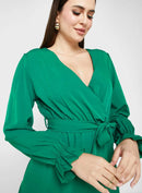 Women's Satin Oblique Collar Fashion Party Dress   40928 - TUZZUT Qatar Online Shopping