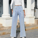 Women's Solid Color Jeans M 441104 - TUZZUT Qatar Online Shopping