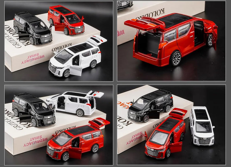 Toyota Alphard Diecast Toy Car Openable Doors, Push Back Action - TUZZUT Qatar Online Shopping