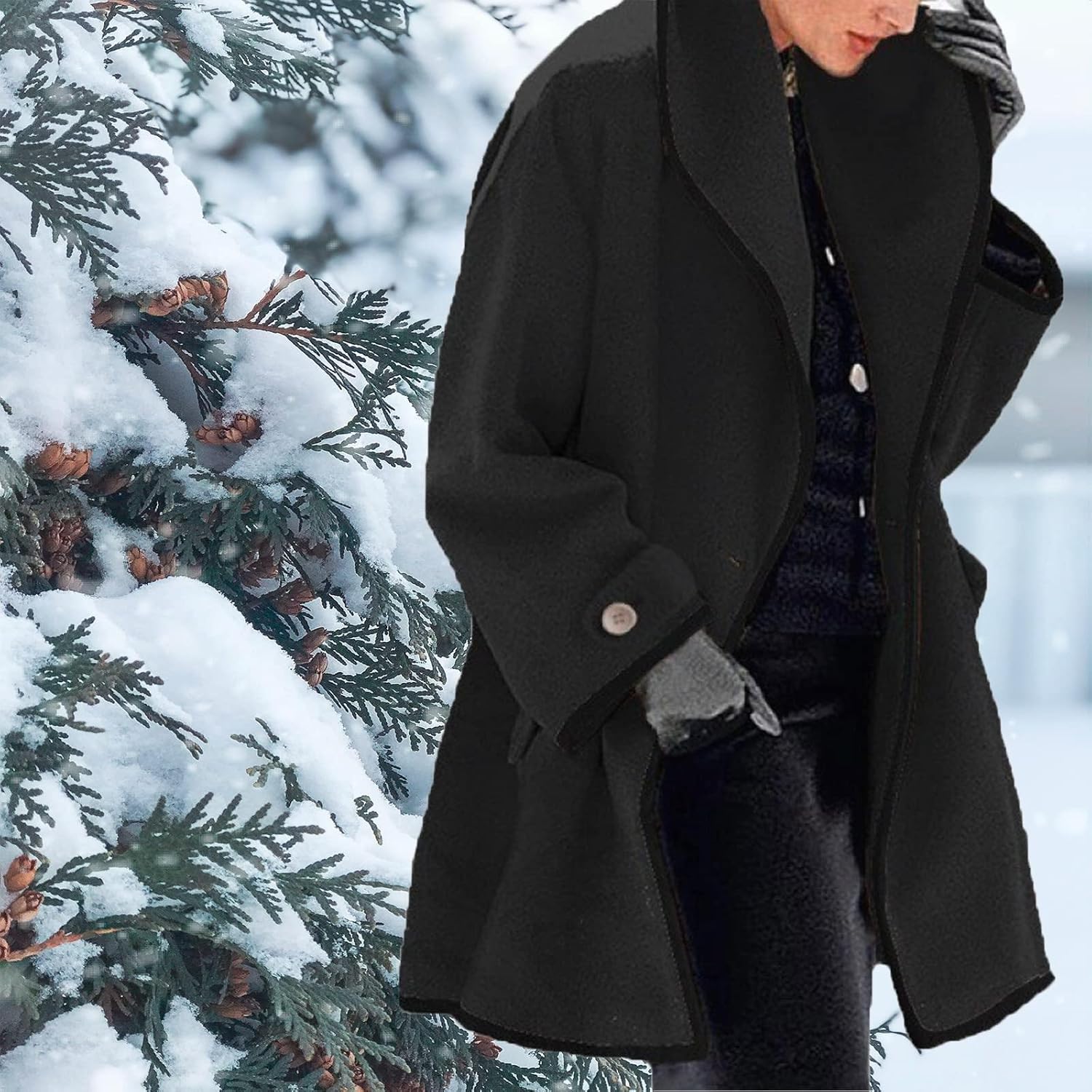 Women's Baggy Hooded Trench Coat 27104 Women's Baggy Hooded Trench Coat 27104