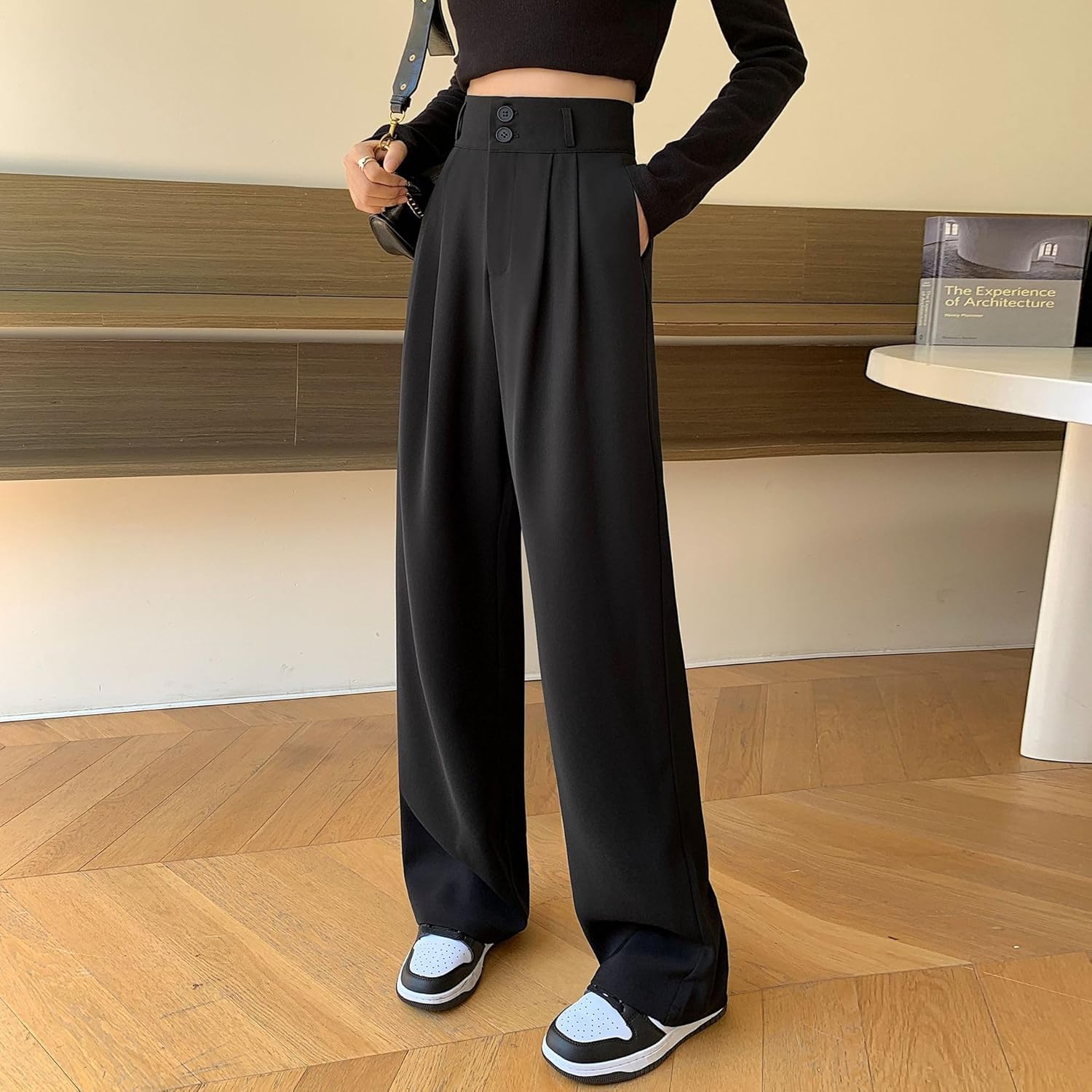 Casual Beige Shorts Wide Leg Pants For Women 45797 Casual Beige Shorts Wide Leg Pants For Women 45797