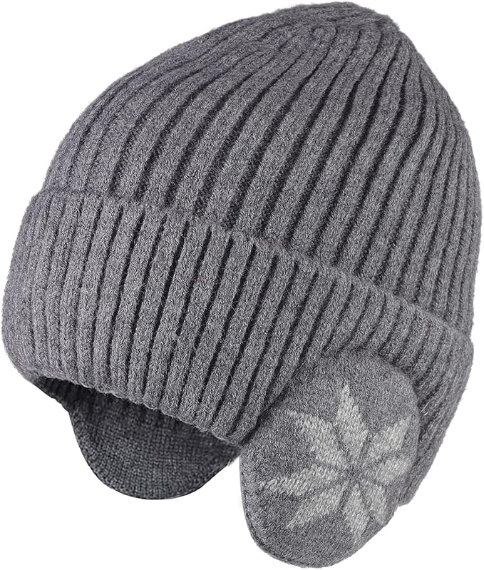 Winter Beanie Hat for Men Women Warm Knitted Cap Ear Protection Head Cap B199372 Winter Beanie Hat for Men Women Warm Knitted Cap Ear Protection Head Cap B199372