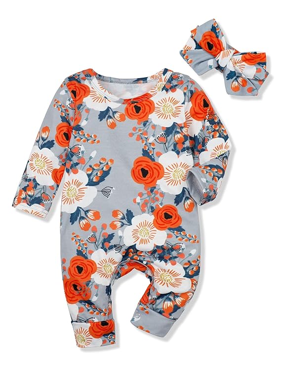 Newborn Baby Girl Clothes Floral Long Sleeve Cotton S5119326 Newborn Baby Girl Clothes Floral Long Sleeve Cotton S5119326