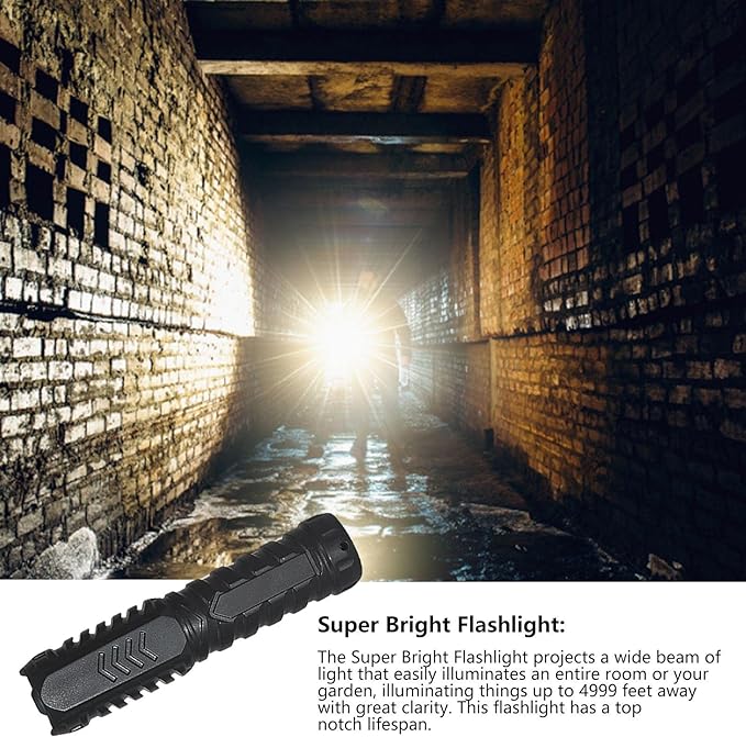 Mini Portable Multi Function Bright Flashlight with 3 Modes, LED Flashlight - Tuzzut.com Qatar Online Shopping