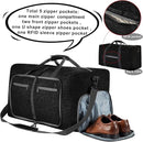 Large Capacity Carry On Luggage Bag Black 75005 - TUZZUT Qatar Online Shopping