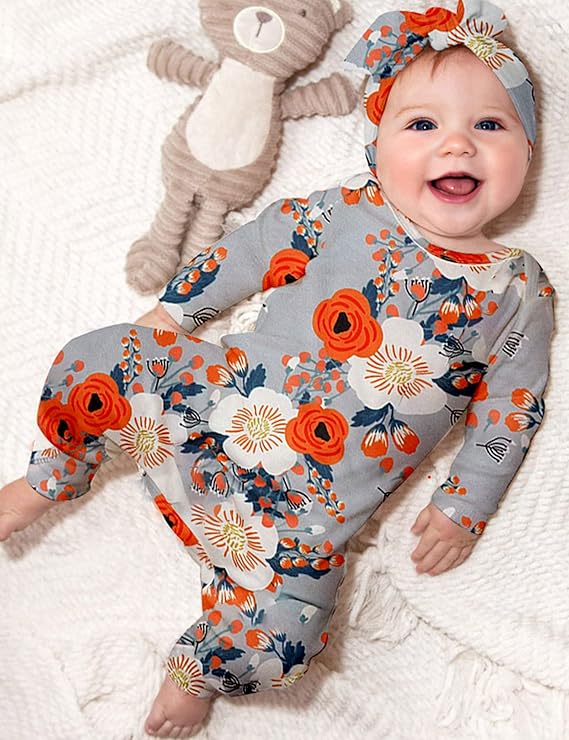 Newborn Baby Girl Clothes Floral Long Sleeve Cotton S5119326 Newborn Baby Girl Clothes Floral Long Sleeve Cotton S5119326