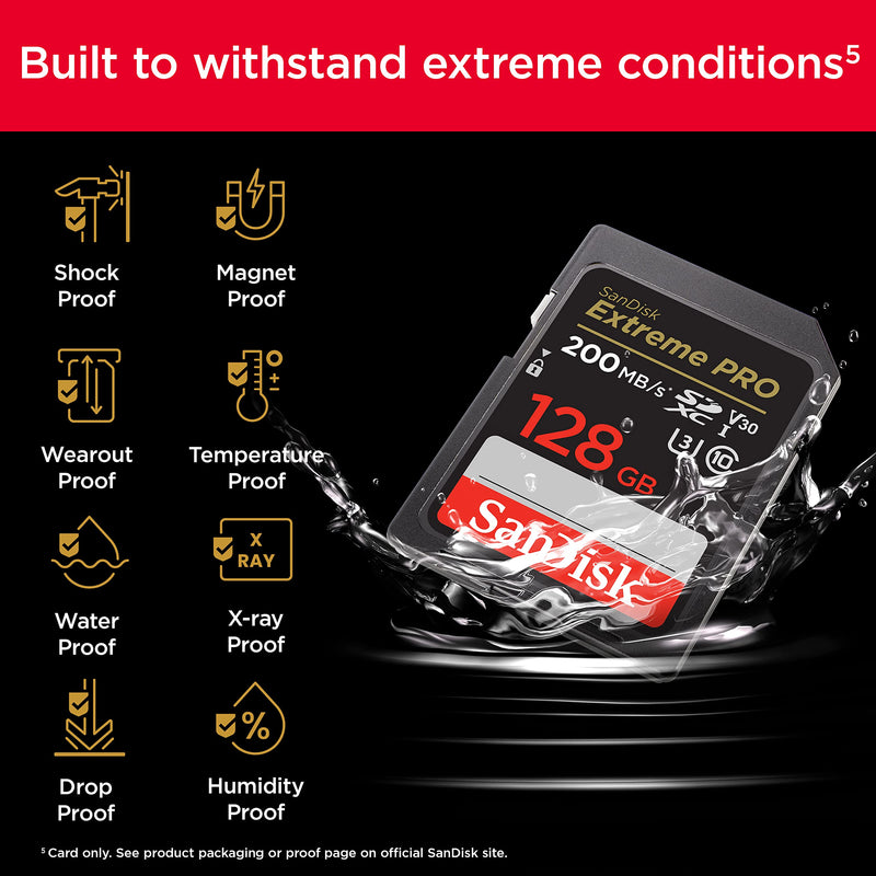 SanDisk Extreme Pro SDXC-UHS-I Memory Card-128GB - Tuzzut.com Qatar Online Shopping