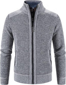 Men's Full Zip Flannel Lining Cardigan MC885 - TUZZUT Qatar Online Shopping