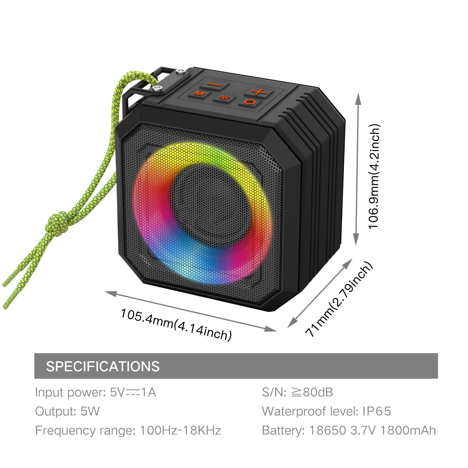 Waterproof Bluetooth Speakers IP65 Portable Mini Wireless Stereo Bass -K217 Waterproof Bluetooth Speakers IP65 Portable Mini Wireless Stereo Bass -K217