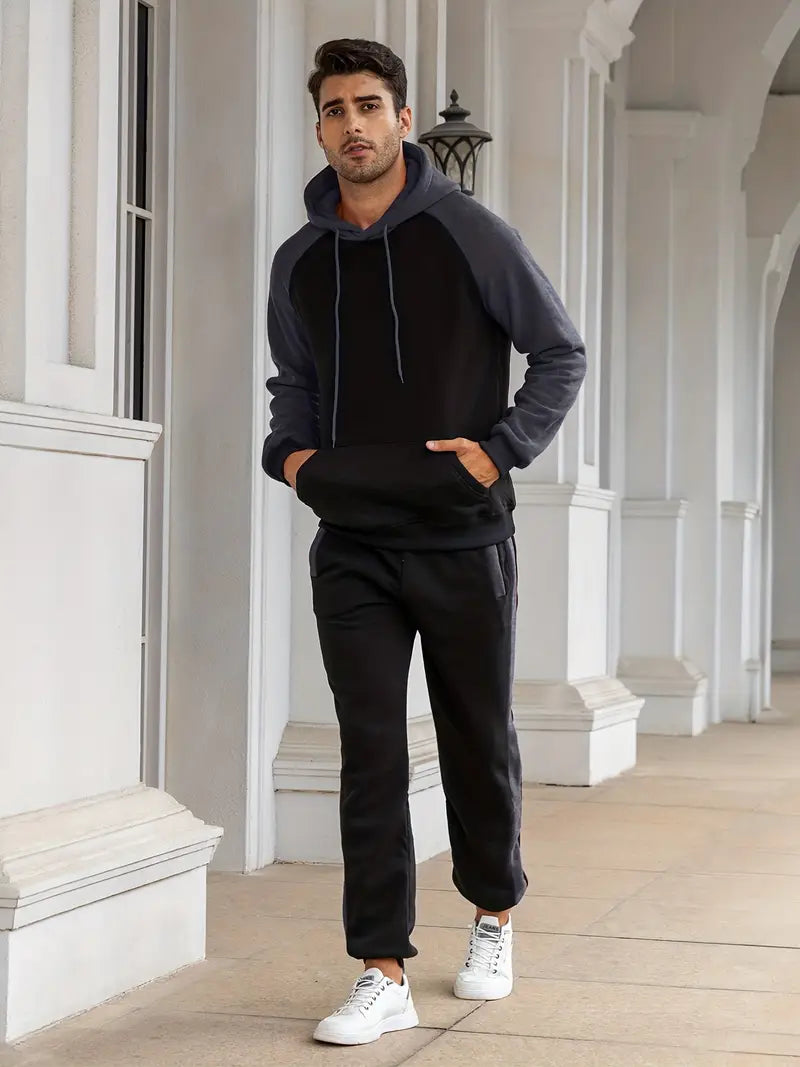 Men's Athletic Casual Sweatsuit Set TZ1206 - TUZZUT Qatar Online Shopping