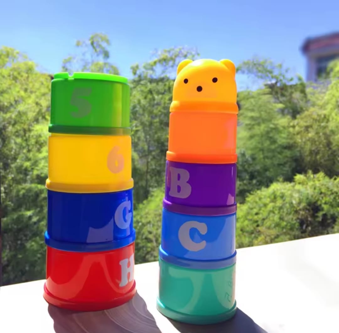 9 Pcs Fun Stacking Cups Baby Toy 1555443 9 Pcs Fun Stacking Cups Baby Toy 1555443