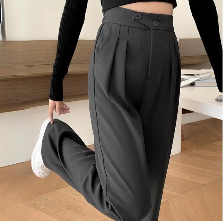 Women's High Waist Suit Pants Wide Leg Pant B142301 Women's High Waist Suit Pants Wide Leg Pant B142301