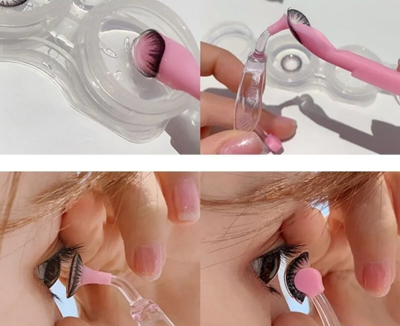 Contact Lens Wearing Tool(Silicone Soft Tweezer Stick Set) Contact Lens Wearing Tool(Silicone Soft Tweezer Stick Set)