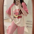 2 Pcs Women 's Long Sleeve Sleep Set L 522414 - TUZZUT Qatar Online Shopping