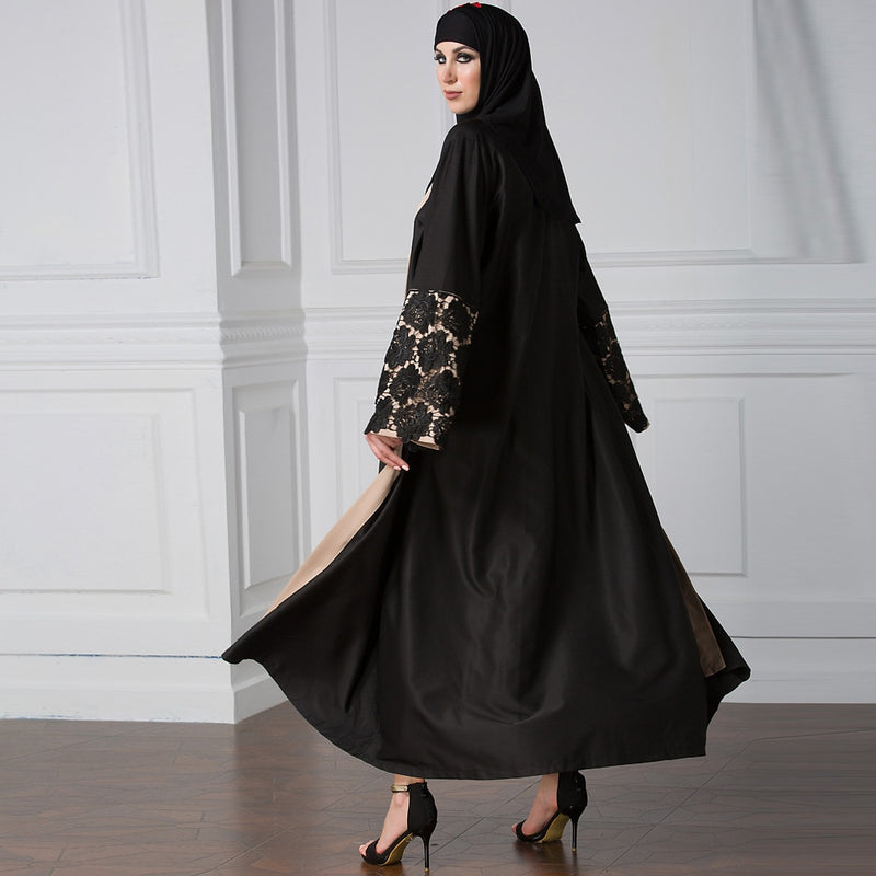 Women's Long Sleeve Solid Color Abaya XL 309943