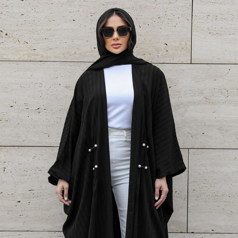 Women's Long Sleeve Solid Color Abaya 464725