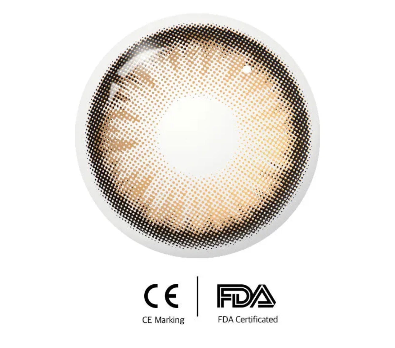 Unibling Dawn Brown Contact Lenses for Eyes (1 Pair) Unibling Dawn Brown Contact Lenses for Eyes (1 Pair)