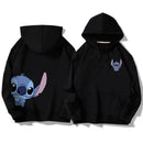 Stitch Leisure Hoodie Disney Long Sleeve Pullover Couple Hoodie   S4810385 - TUZZUT Qatar Online Shopping