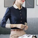 New OL White Blouse Plus Size Long Sleeve Turn-down Collar Formal Elegant Ladies Female Shirt Blusas Ladies Tops L X4709672 - Tuzzut.com Qatar Online Shopping