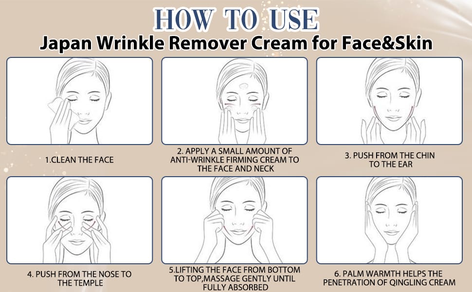 Japanese Qingling Wrinkle Removal Cream, Change For Beautiful Skin Within 2 Weeks Japanese Qingling Wrinkle Removal Cream, Change For Beautiful Skin Within 2 Weeks